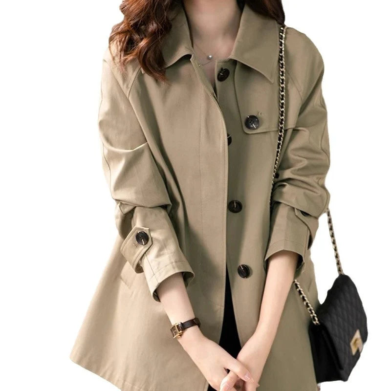 Damen Floral Futter Jacke | Eleganter Button Front Topper für Frühling 5
