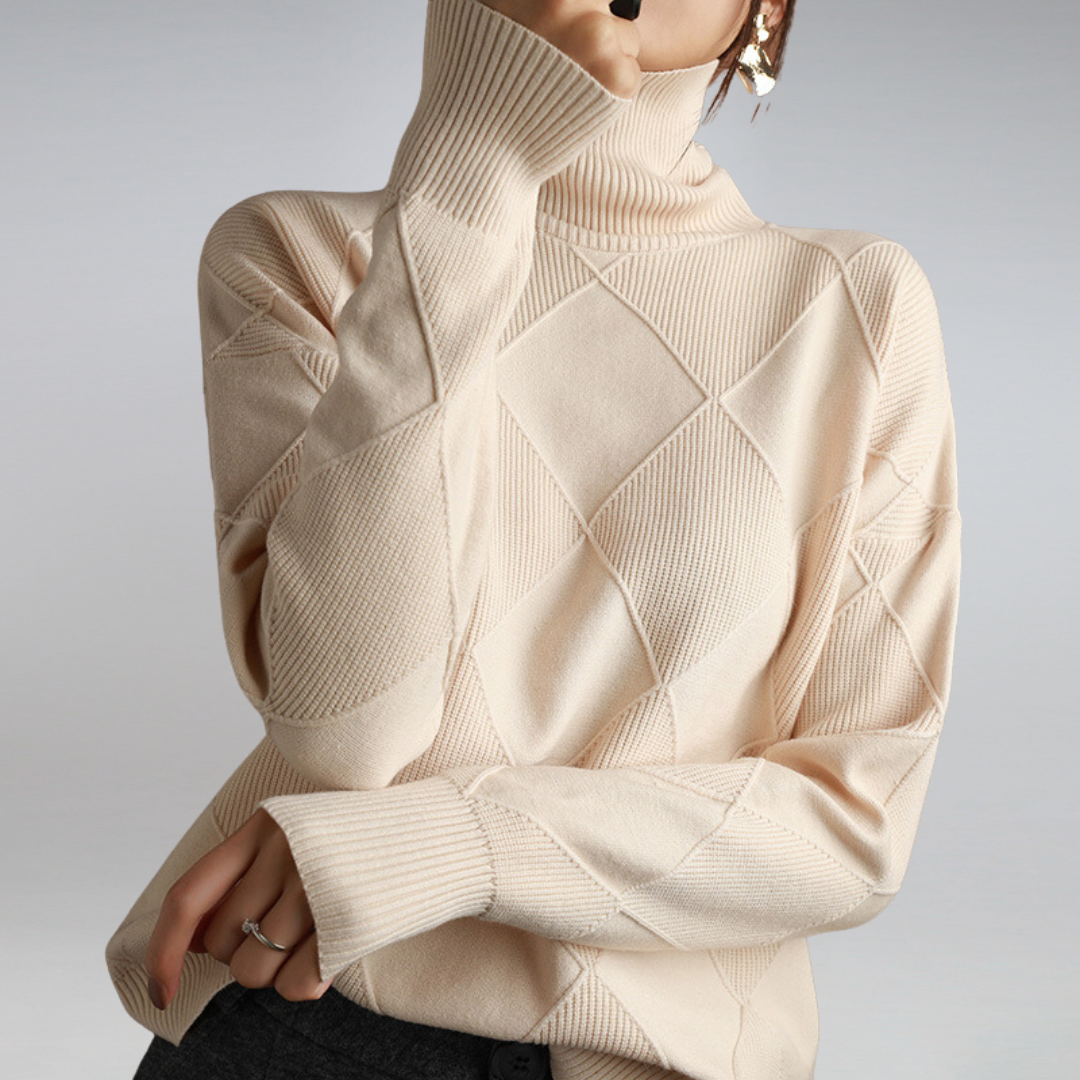 Damen Rollkragenpullover | Eleganter Weicher Herbstpullover