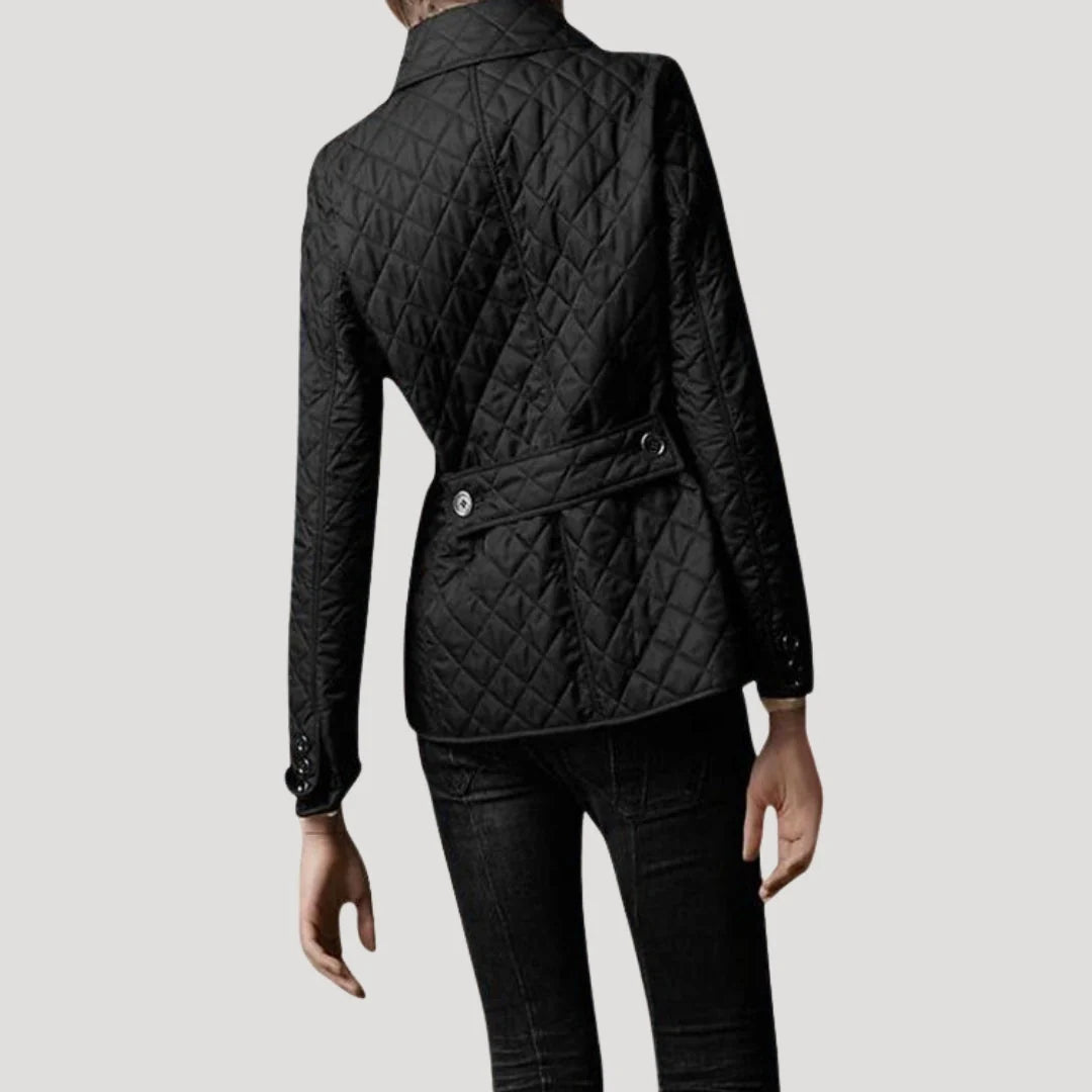 Damen Leichte Steppjacke | Elegante Taillierte Frühlingsjacke im Lagenlook 6