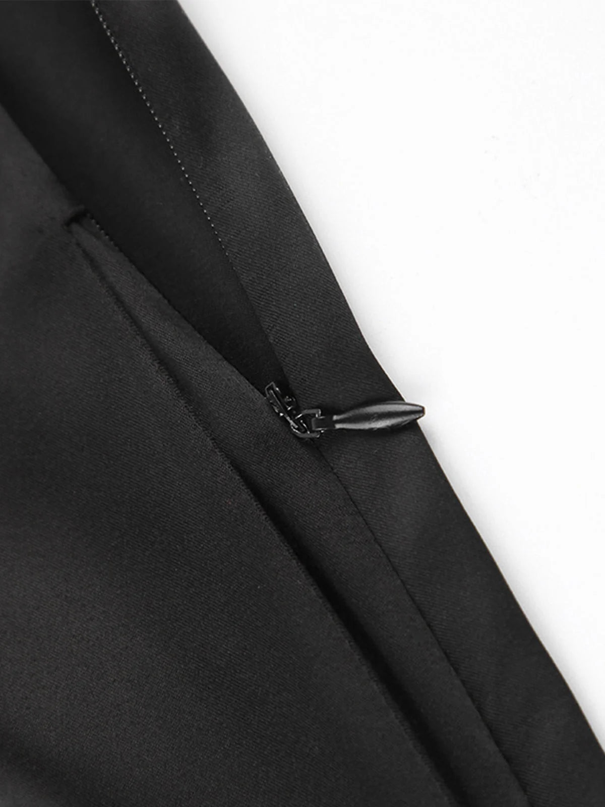 Damen Satin Weite Bein Anzughose | Elegante Lange Hose 5