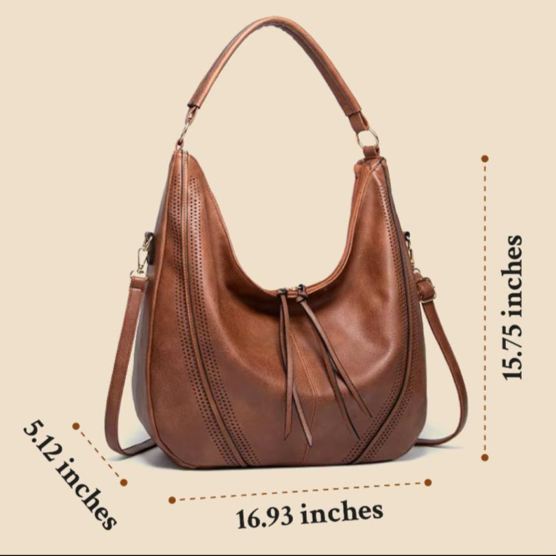 Jean | Hobo-Tasche aus veganem Leder mit verstellbarem Riemen | Stilvolles Design für jeden Tag