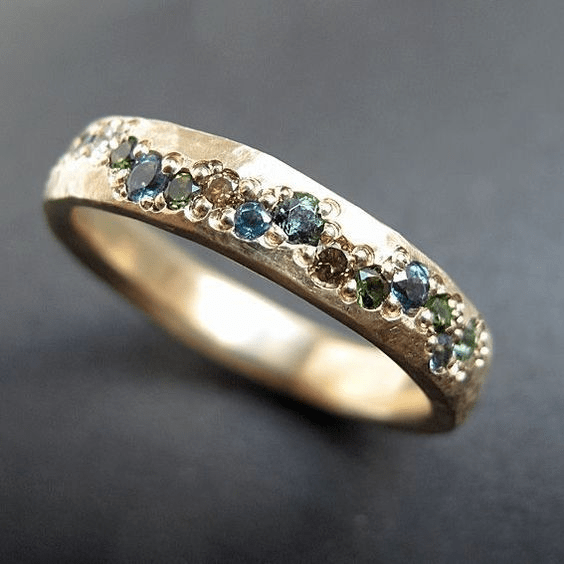 Unisex Vintage Bunter Ring | Elegantes Design für Jeden Anlass