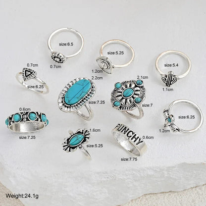 Women's 10-Piece Western Ring Set | Elegant Jewelry Collection for Special Occasions