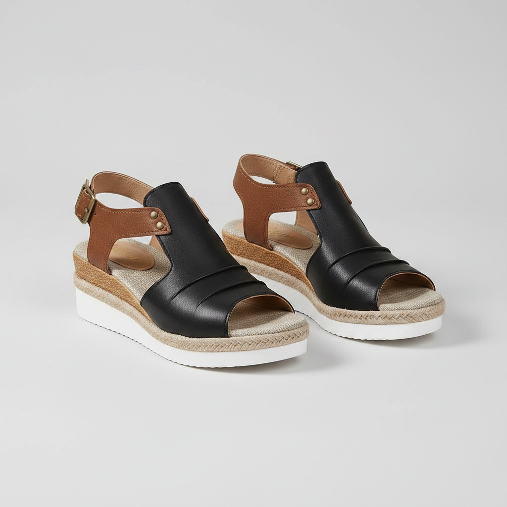 Damen Atmungsaktive Plateau-Sandalen | Elegante Sommerschuhe mit Fußgewölbeunterstützung