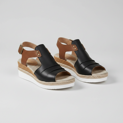 Damen Atmungsaktive Plateau-Sandalen | Elegante Sommerschuhe mit Fußgewölbeunterstützung