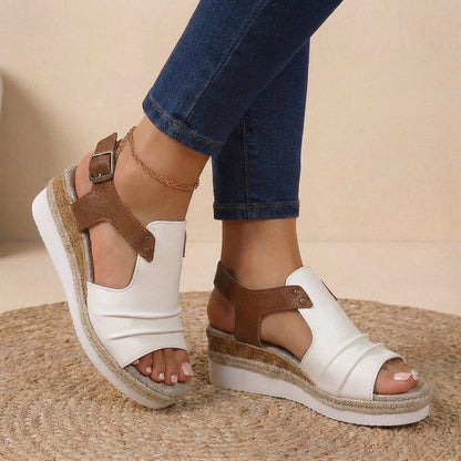 Damen Atmungsaktive Plateau-Sandalen | Elegante Sommerschuhe mit Fußgewölbeunterstützung