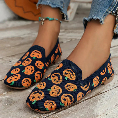 Damen Atmungsaktive Strick Slipper | Bequeme Slip-On Flats mit Gepolsterter Innensohle 8
