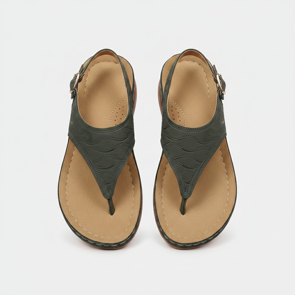 Damen Atmungsaktive Zehensandalen | Komfortable Sommer-Sandalen mit Fußgewölbeunterstützung