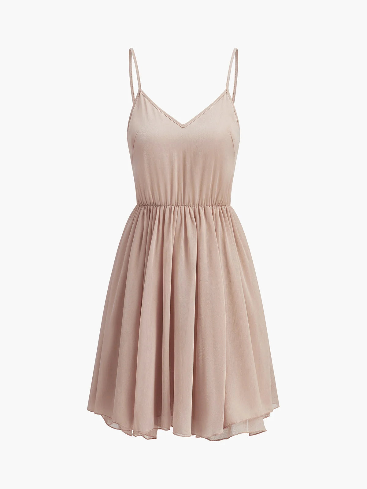 Damen Chiffon Kleid mit Rüschen | Elegantes Kurzarm Kleid für Hochzeitsgast 7