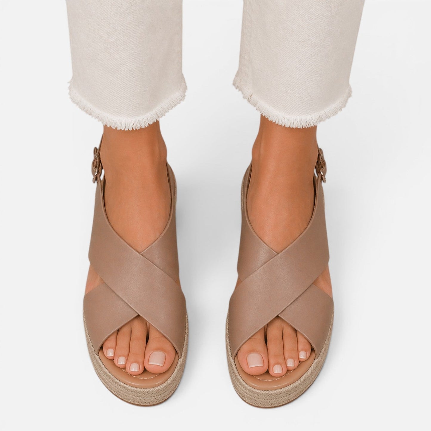 Damen Espadrille Keilsandalen | Gepolsterte Sommerschuhe mit Stil