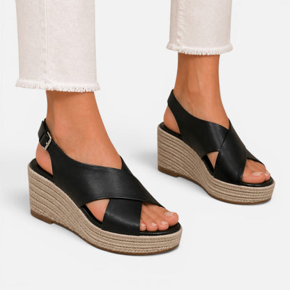 Damen Espadrille Keilsandalen | Gepolsterte Sommerschuhe mit Stil