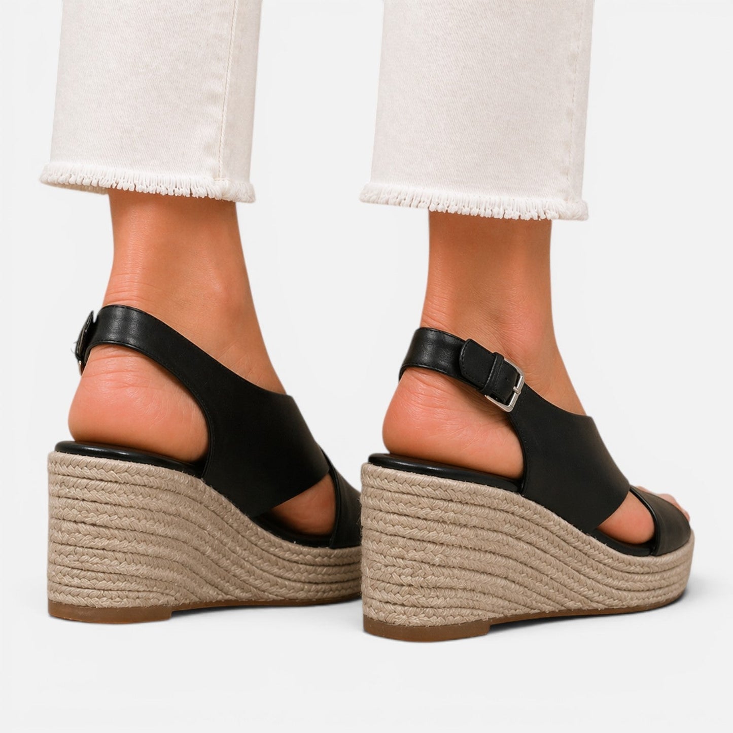 Damen Espadrille Keilsandalen | Gepolsterte Sommerschuhe mit Stil