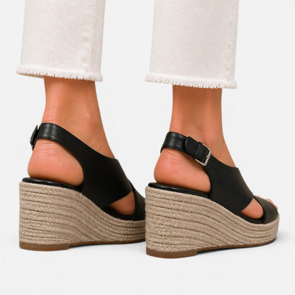 Damen Espadrille Keilsandalen | Gepolsterte Sommerschuhe mit Stil