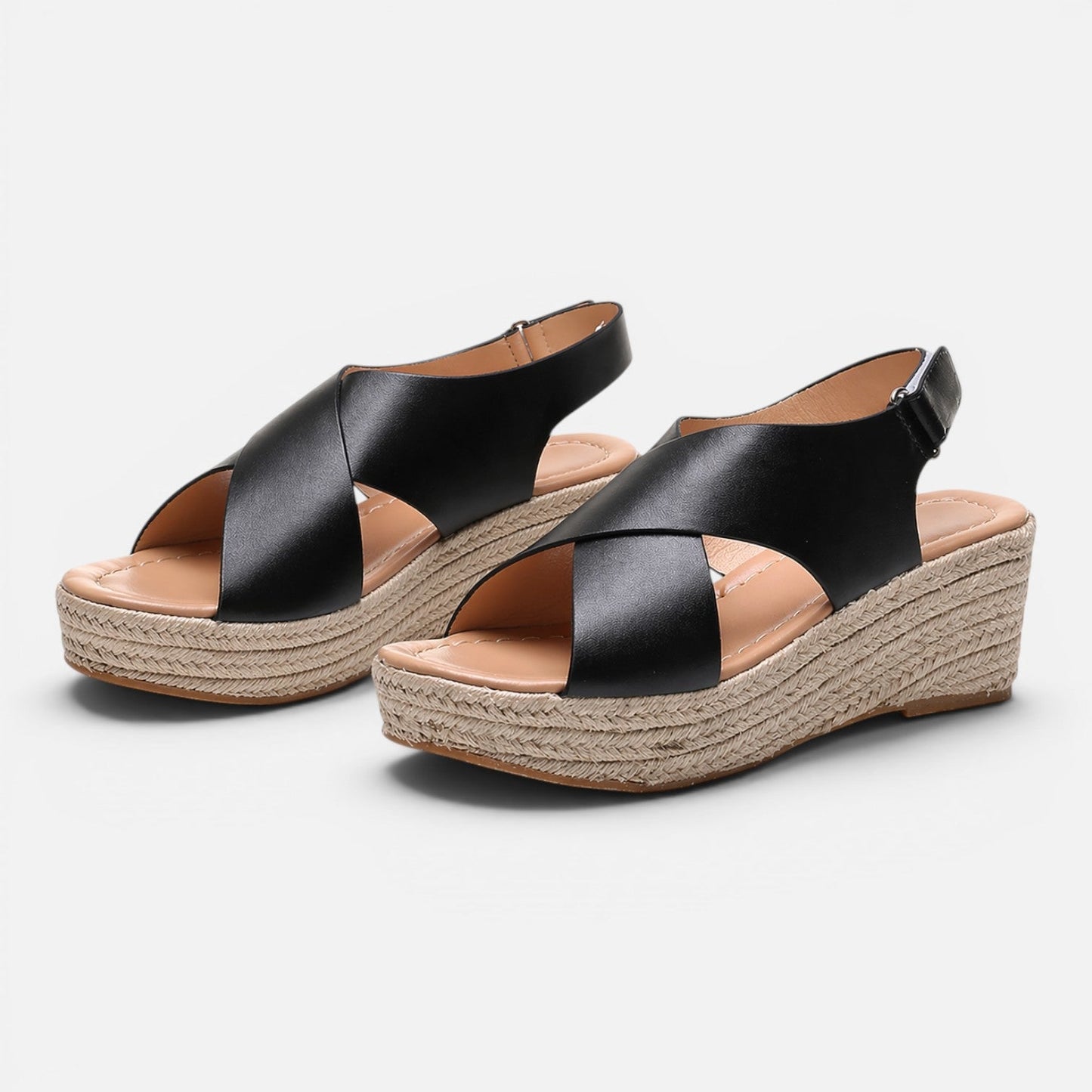 Damen Espadrille Keilsandalen | Gepolsterte Sommerschuhe mit Stil