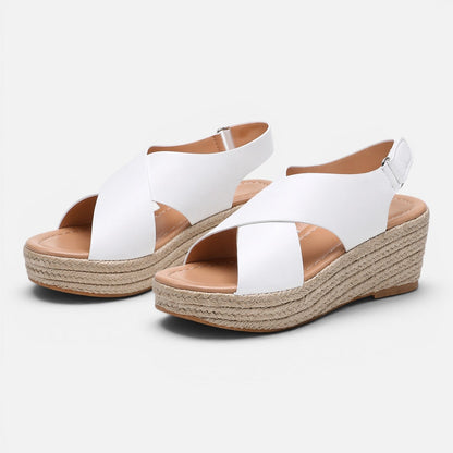 Damen Espadrille Keilsandalen | Gepolsterte Sommerschuhe mit Stil