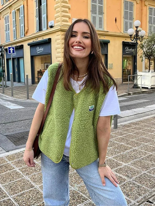 Damen Fleece Weste | Weich und Bequem für Freizeitlooks 0