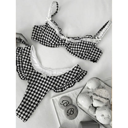Damen Floral Bikini Set | Sexy Bandeau Push-Up Badeanzug für den Sommer