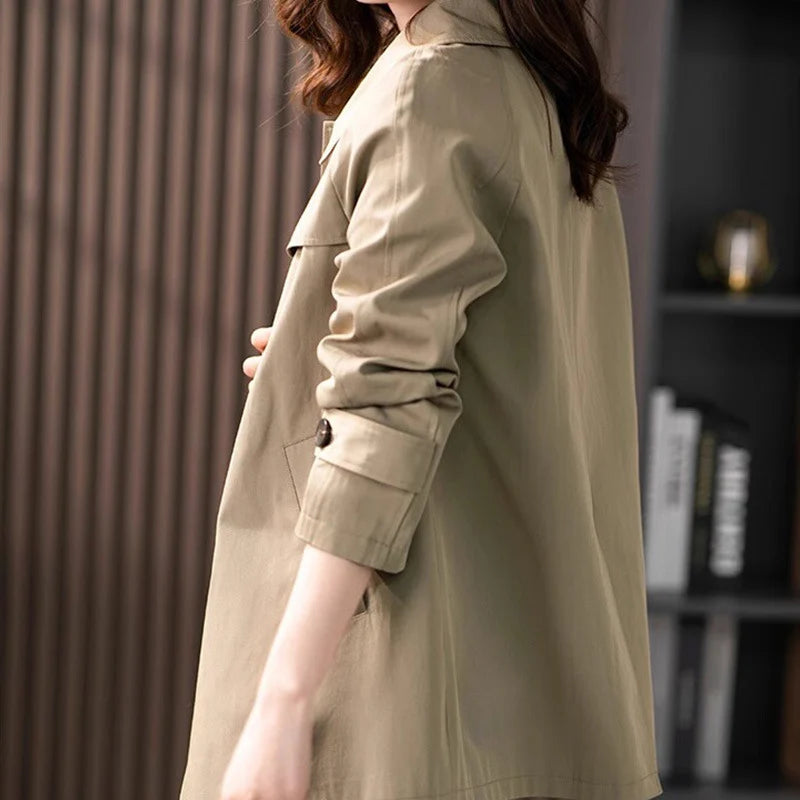 Damen Floral Futter Jacke | Eleganter Button Front Topper für Frühling 4