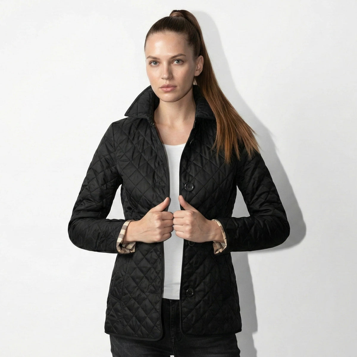 Damen Gesteppte Jacke | Leichte Elegante Alltagsjacke 0