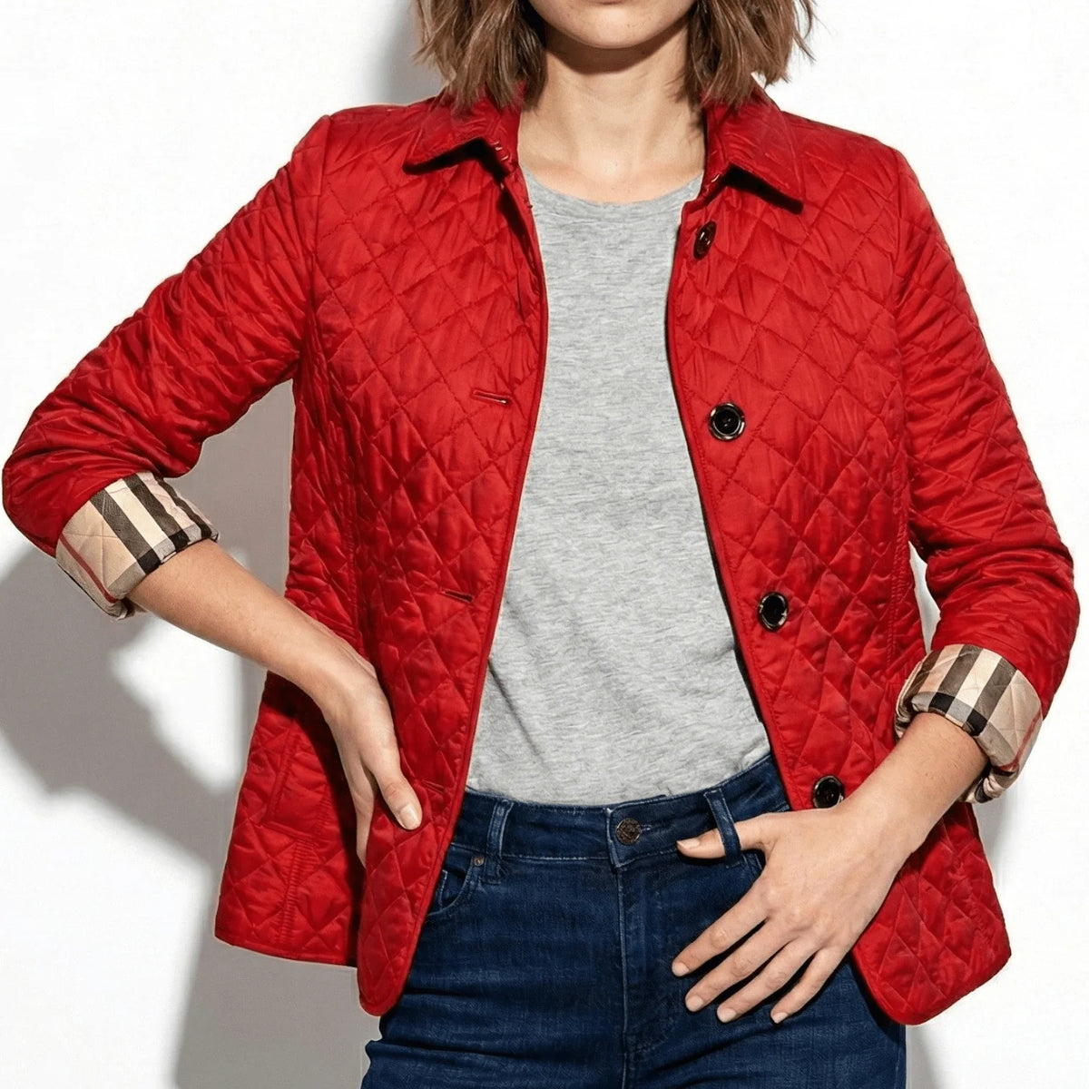 Damen Gesteppte Jacke | Leichte Elegante Alltagsjacke 7