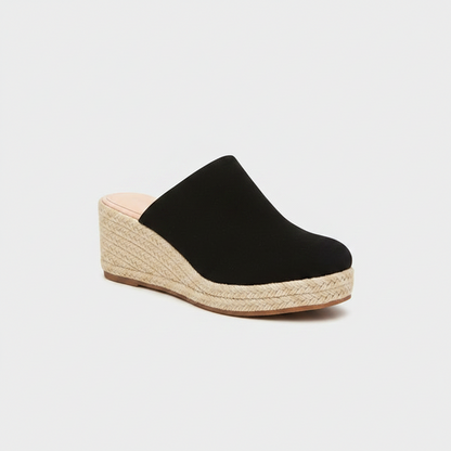 Damen Gewebte Espadrille Pantoletten | Elegante Slip-On Sommerschuhe für den Sommer