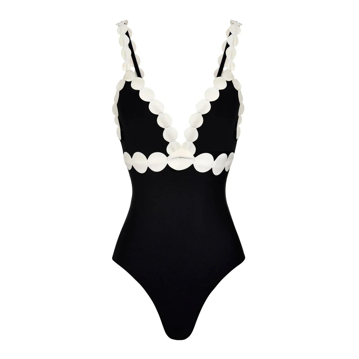 Damen Hochtaillierter Laser Cut Bikini | Sexy Push-Up Bademode für Sommer