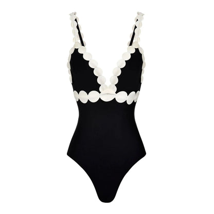 Damen Hochtaillierter Laser Cut Bikini | Sexy Push-Up Bademode für Sommer