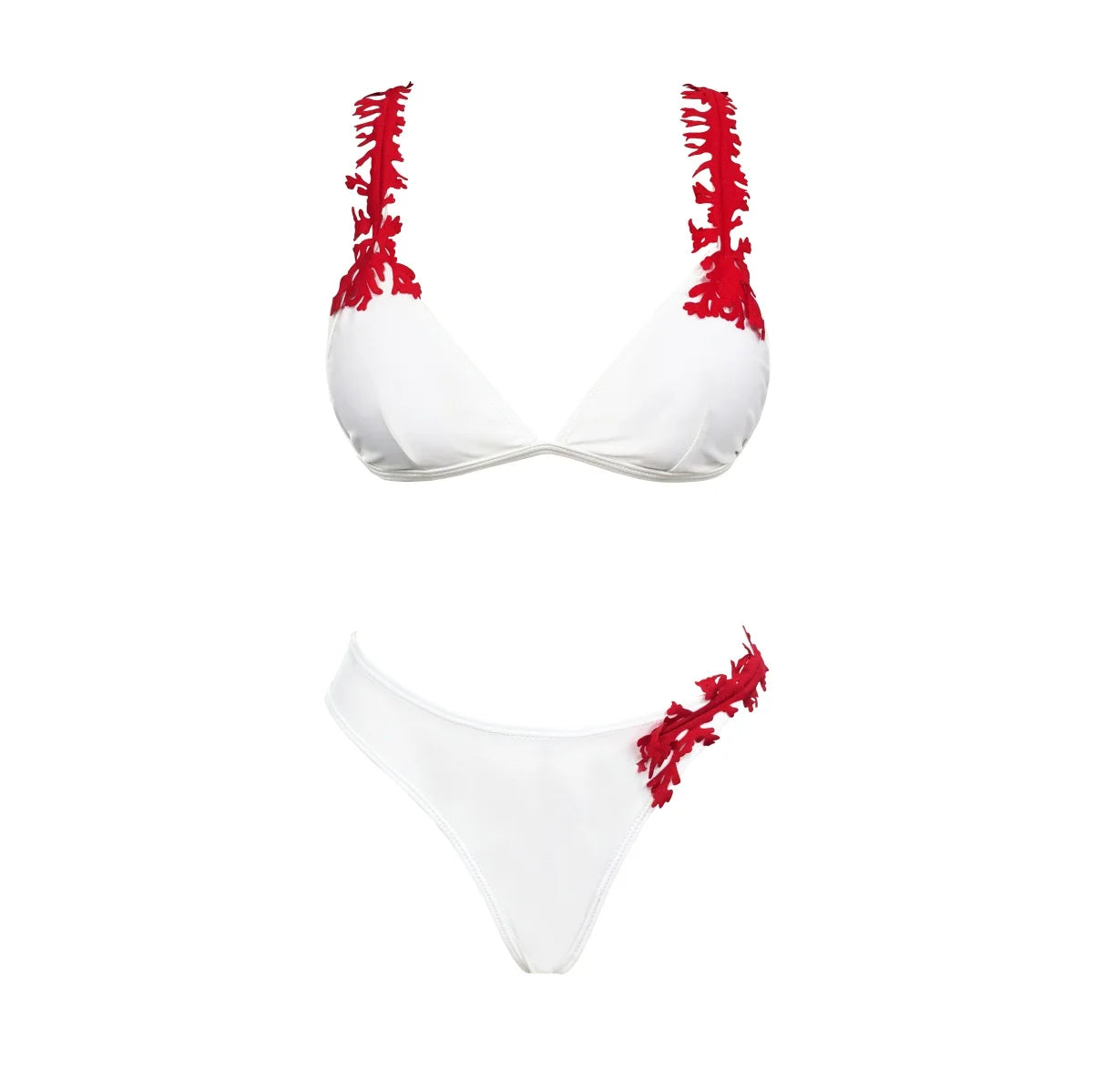 Damen Hochtaillierter Laser Cut Bikini | Sexy Push-Up Bademode für Sommer