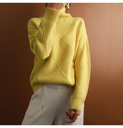 Damen Rollkragenpullover | Eleganter Weicher Herbstpullover