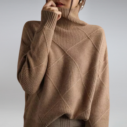 Damen Rollkragenpullover | Eleganter Weicher Herbstpullover