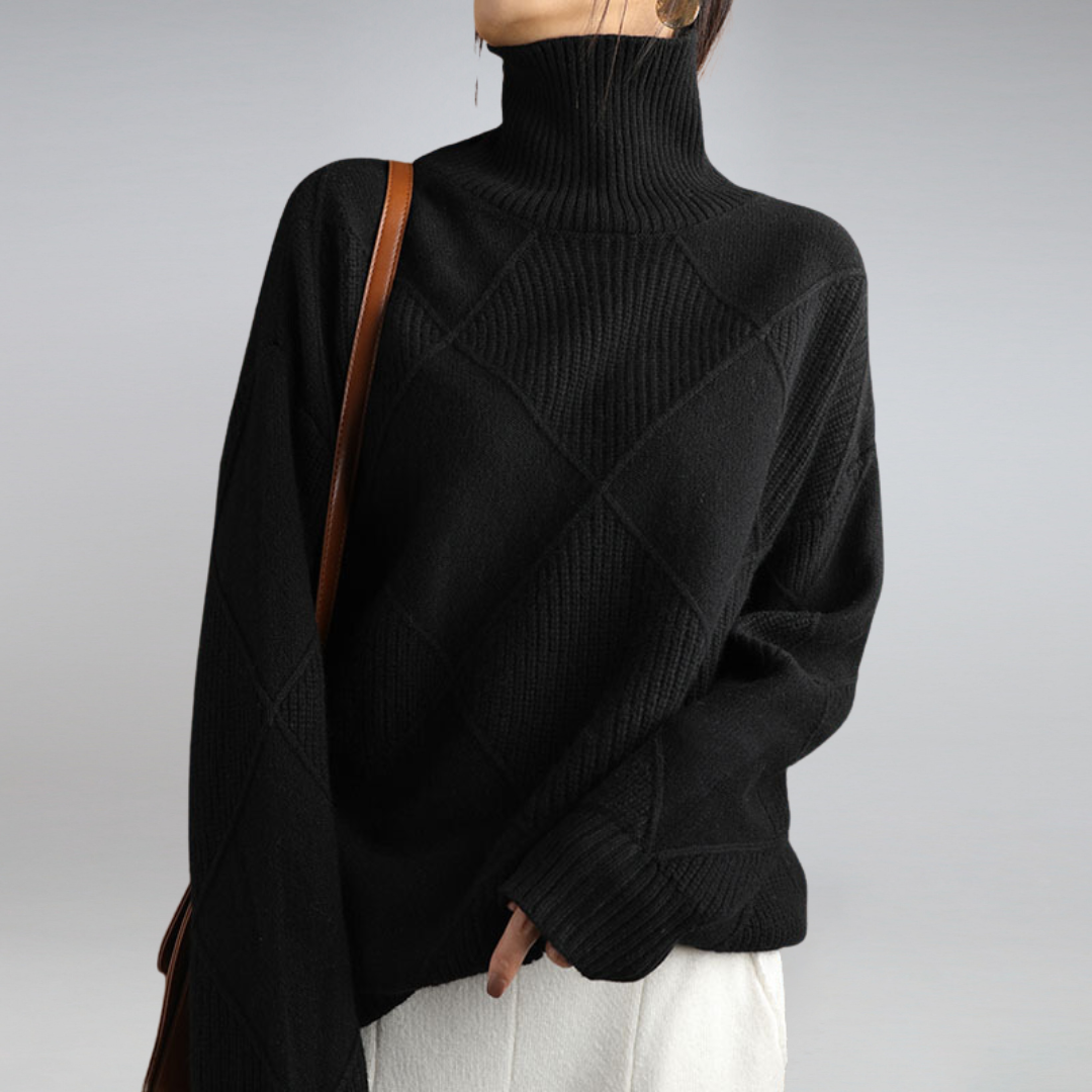 Damen Rollkragenpullover | Eleganter Weicher Herbstpullover