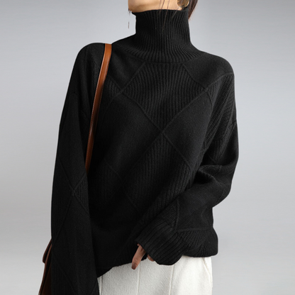 Damen Rollkragenpullover | Eleganter Weicher Herbstpullover