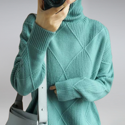 Damen Rollkragenpullover | Eleganter Weicher Herbstpullover