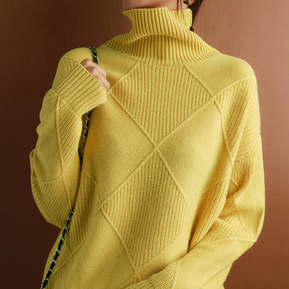 Damen Rollkragenpullover | Eleganter Weicher Herbstpullover