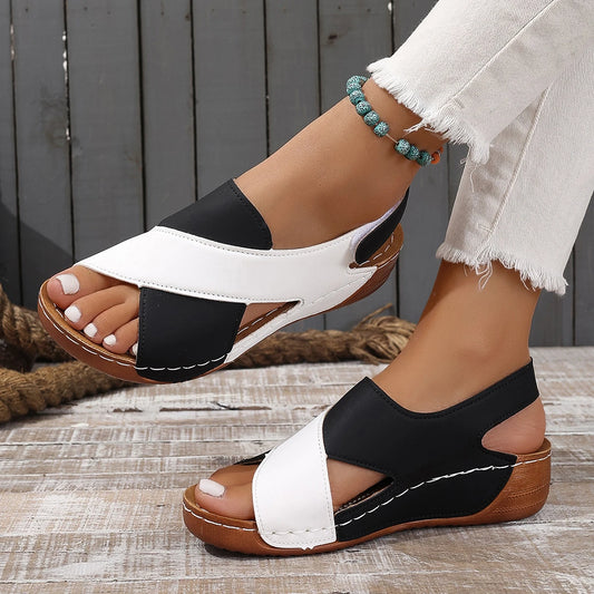 Damen Keil Sandalen | Bequeme Sommerschuhe für Freizeit | Vielseitig und Stilvoll