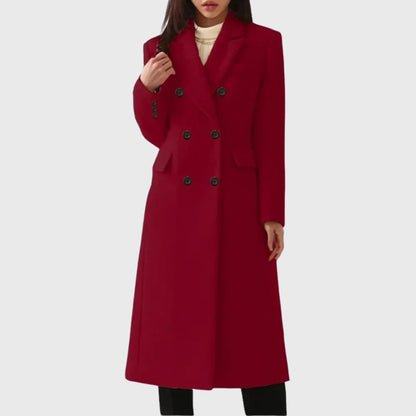 Damen Klassischer Wollmantel | Eleganter Taillierter Winterüberwurf 4