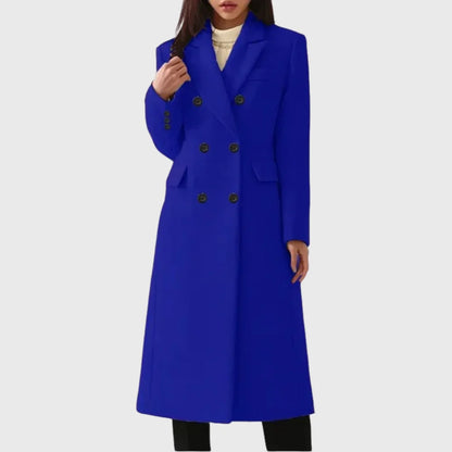 Damen Klassischer Wollmantel | Eleganter Taillierter Winterüberwurf 5