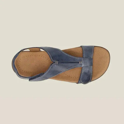 Damen Komfortsandalen | Verstellbare Kreuzriemen mit Gepolstertem Fußbett | Bequem und Vielseitig für den Sommer