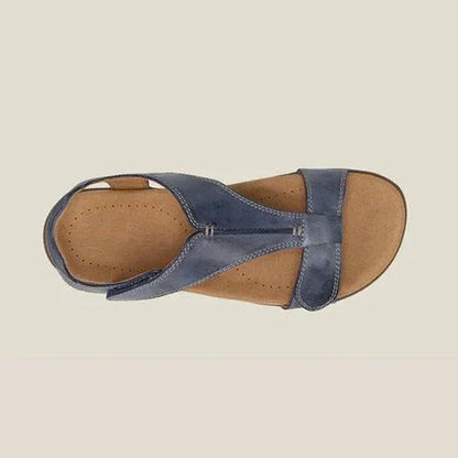Damen Komfortsandalen | Verstellbare Kreuzriemen mit Gepolstertem Fußbett | Bequem und Vielseitig für den Sommer