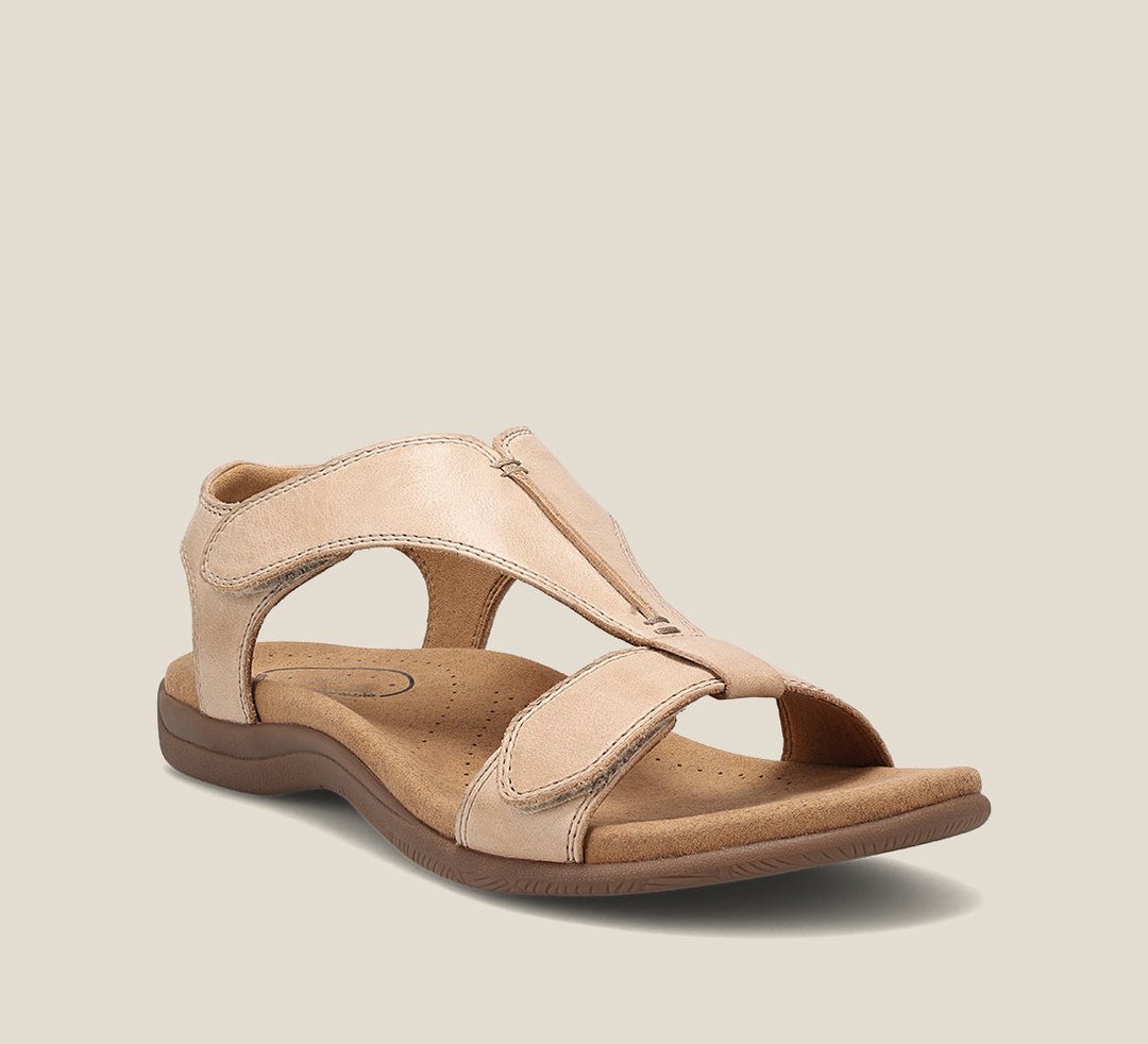 Damen Komfortsandalen | Verstellbare Kreuzriemen mit Gepolstertem Fußbett | Bequem und Vielseitig für den Sommer