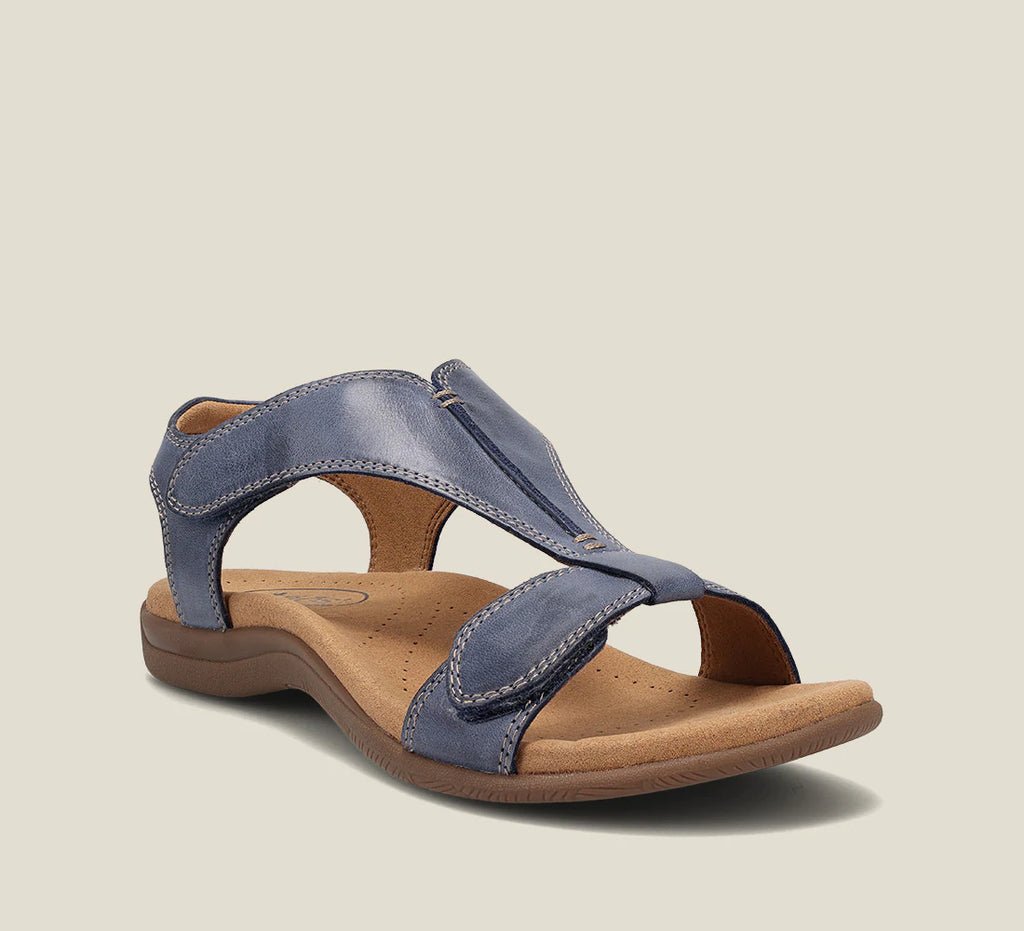 Damen Komfortsandalen | Verstellbare Kreuzriemen mit Gepolstertem Fußbett | Bequem und Vielseitig für den Sommer