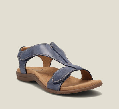 Damen Komfortsandalen | Verstellbare Kreuzriemen mit Gepolstertem Fußbett | Bequem und Vielseitig für den Sommer