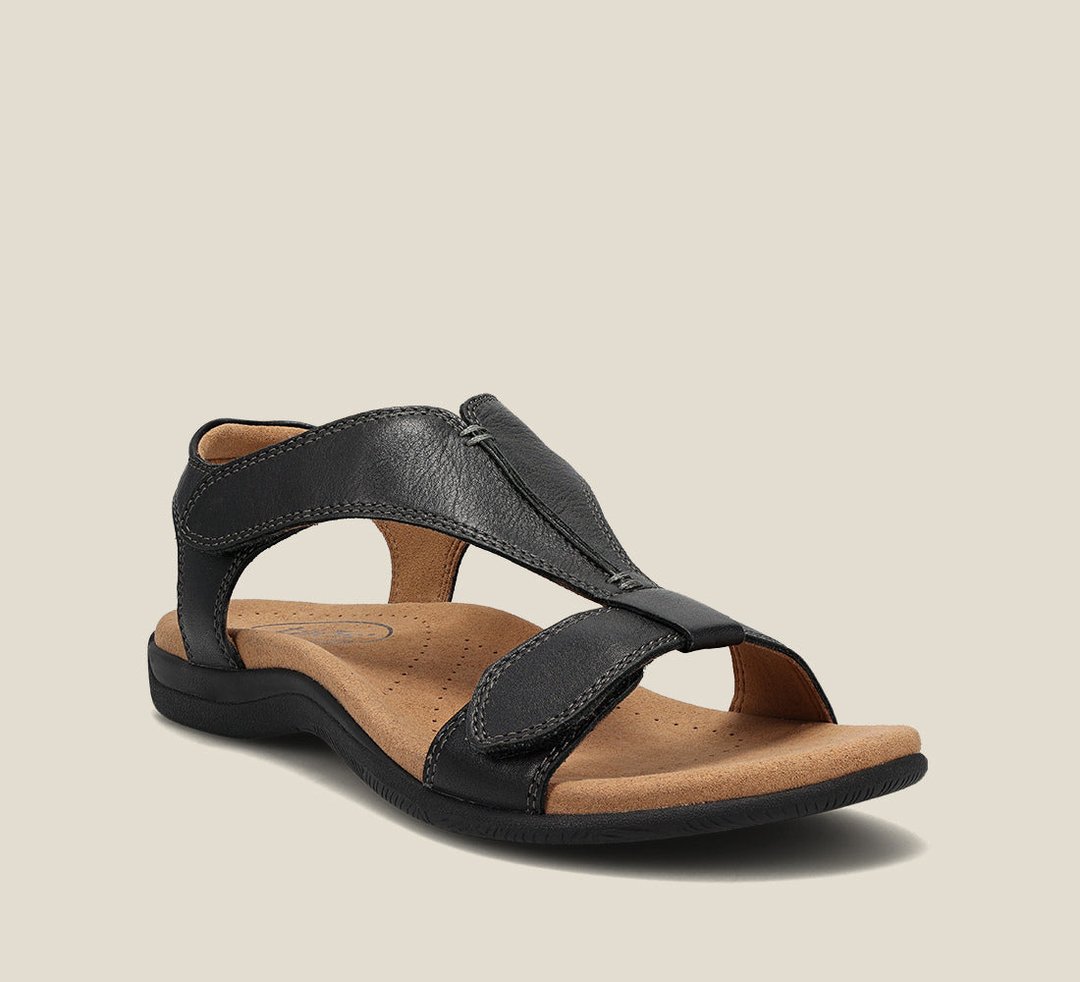 Damen Komfortsandalen | Verstellbare Kreuzriemen mit Gepolstertem Fußbett | Bequem und Vielseitig für den Sommer