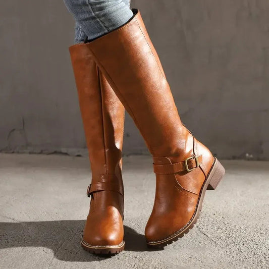 Damen Lederstiefel | Elegante Bequeme Boots für Jede Gelegenheit