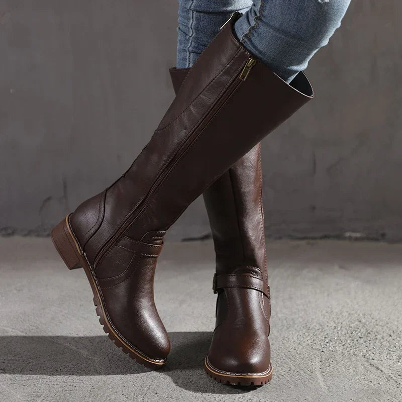 Damen Lederstiefel | Elegante Bequeme Boots für Jede Gelegenheit