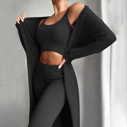 Damen Loungewear Set | Bequemes Dreiteiliges Herbst Outfit 8