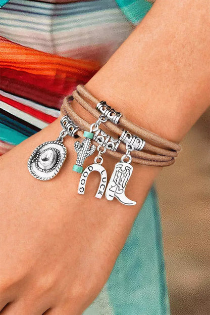Damen Mehrschichtiges Kaktus-Armband | Elegantes Schmuckstück für besondere Anlässe