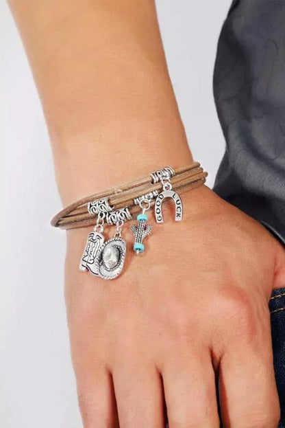 Damen Mehrschichtiges Kaktus-Armband | Elegantes Schmuckstück für besondere Anlässe