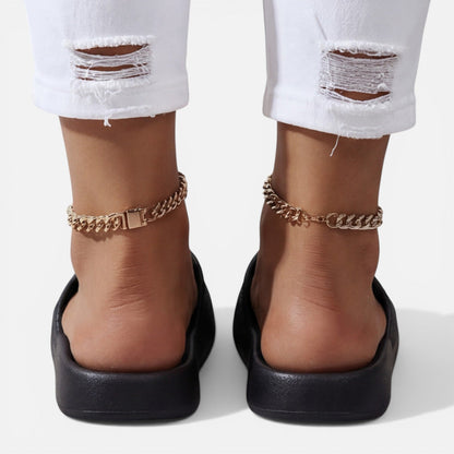 Damen Minimalistische Synthetik Slide-Sandalen | Bequeme Gepolsterte Sommerschuhe