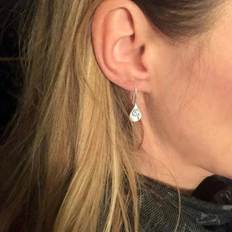 Damen Ohrringe Silber | Elegante Löwenzahn Ohrstecker aus Sterlingsilber